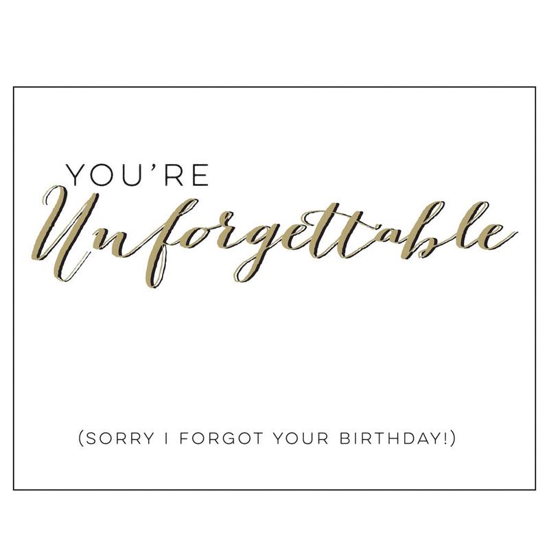 You’re Unforgettable Birthday Card