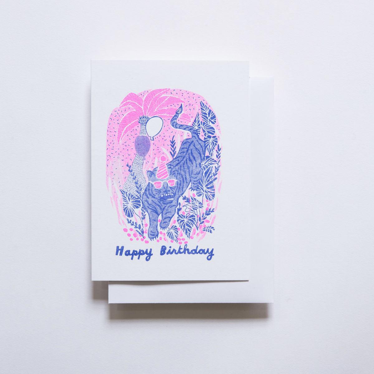 YOW: Riso Card – Tiger Birthday