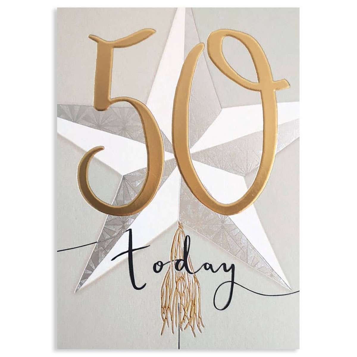 50 Today Birthday Card