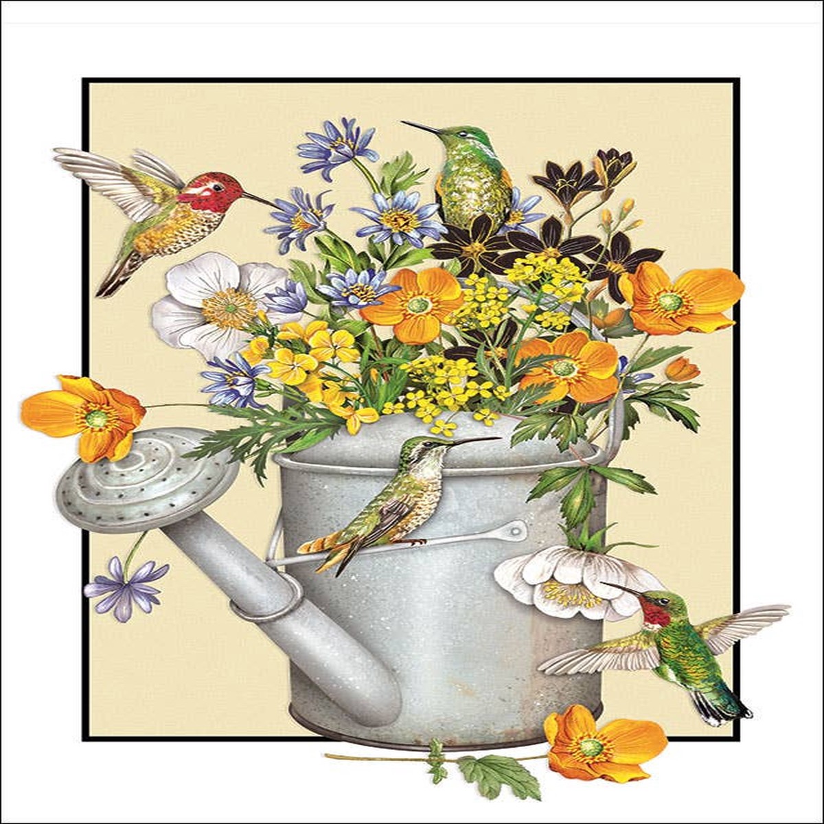 4 Hummers – Birthday Card
