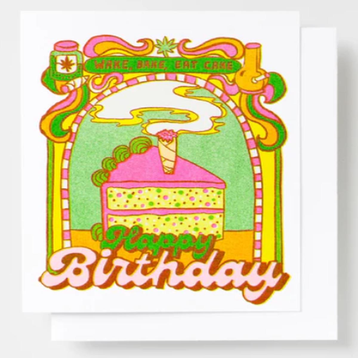 YOW: Riso Card – Wake Bake Eat Cake
